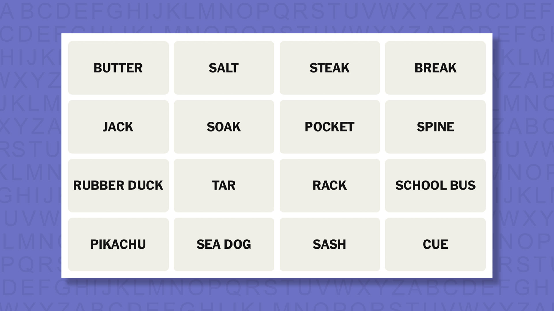 NYT Connections Tips for the 1085 game on a purple background