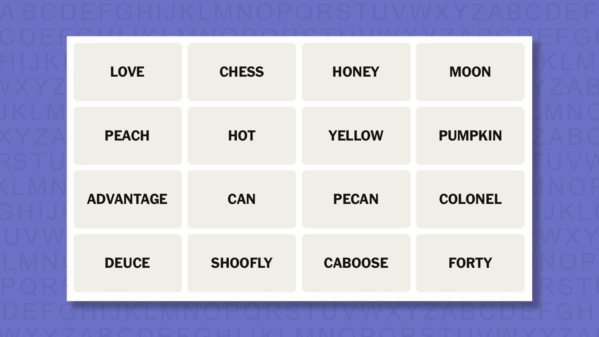 NYT Connections Tips for the 1075 game on a purple background