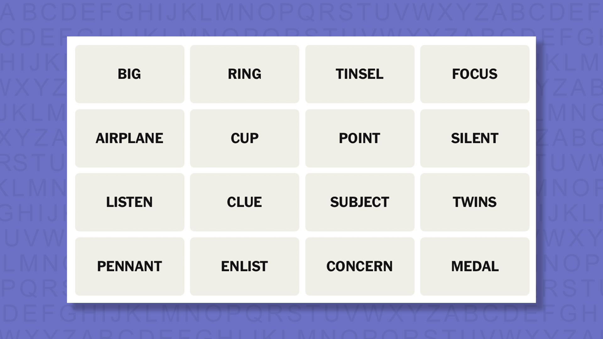 NYT Connections Tips for the 1080 game on a purple background