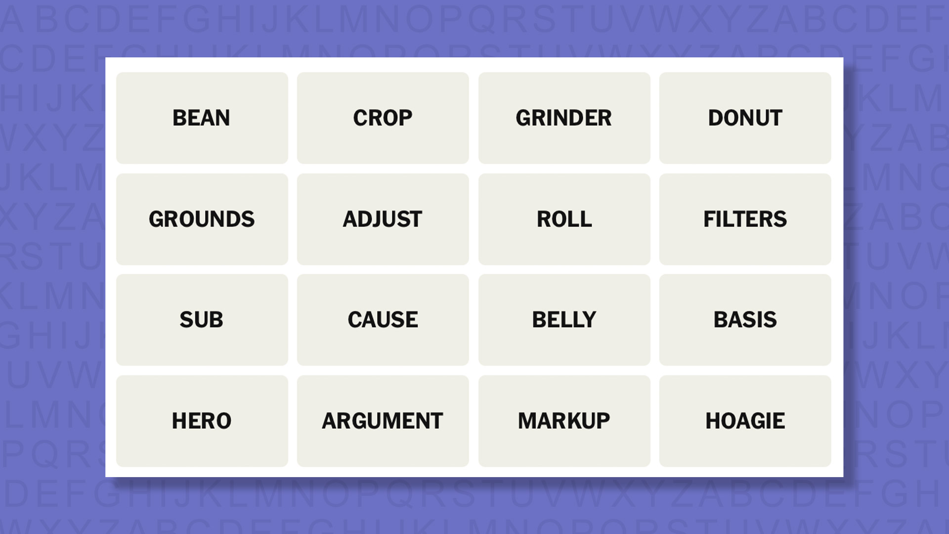 NYT Connections tips for the game 1067 on a purple background