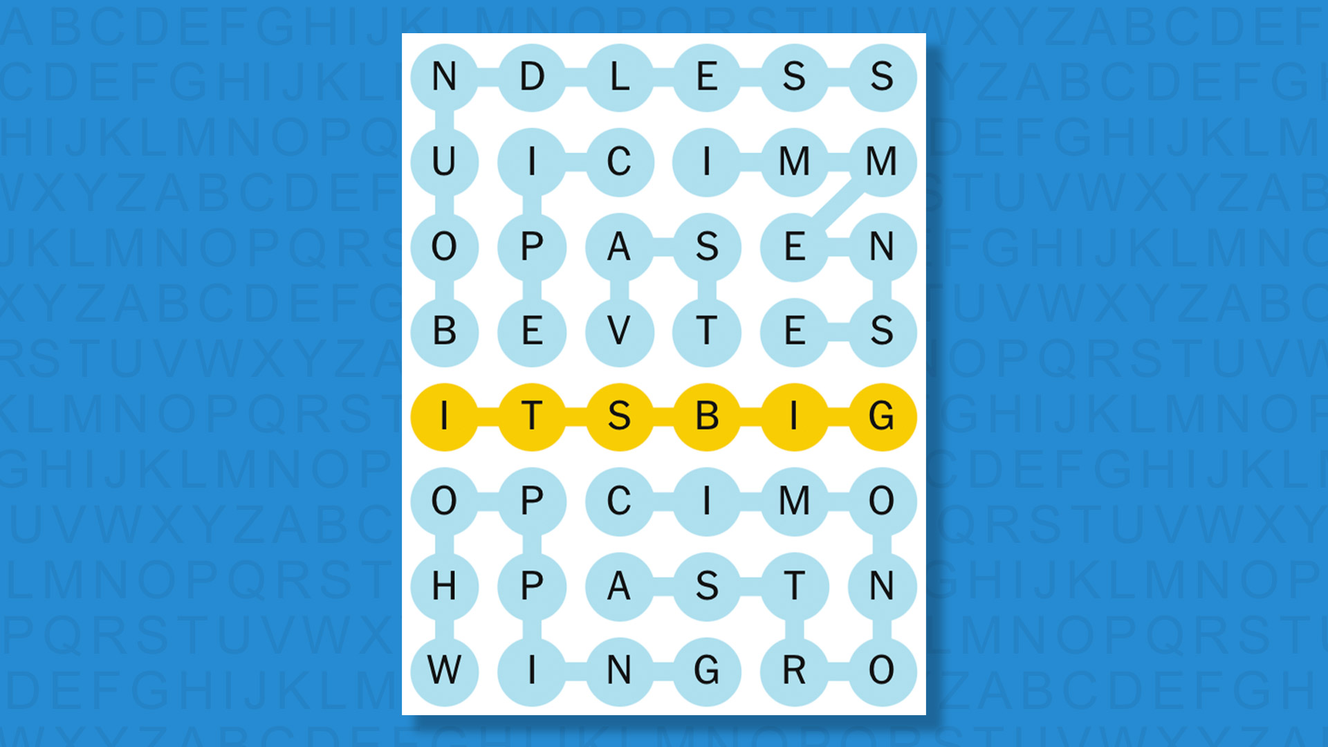 NYT Strands answers the 810 game on a blue background