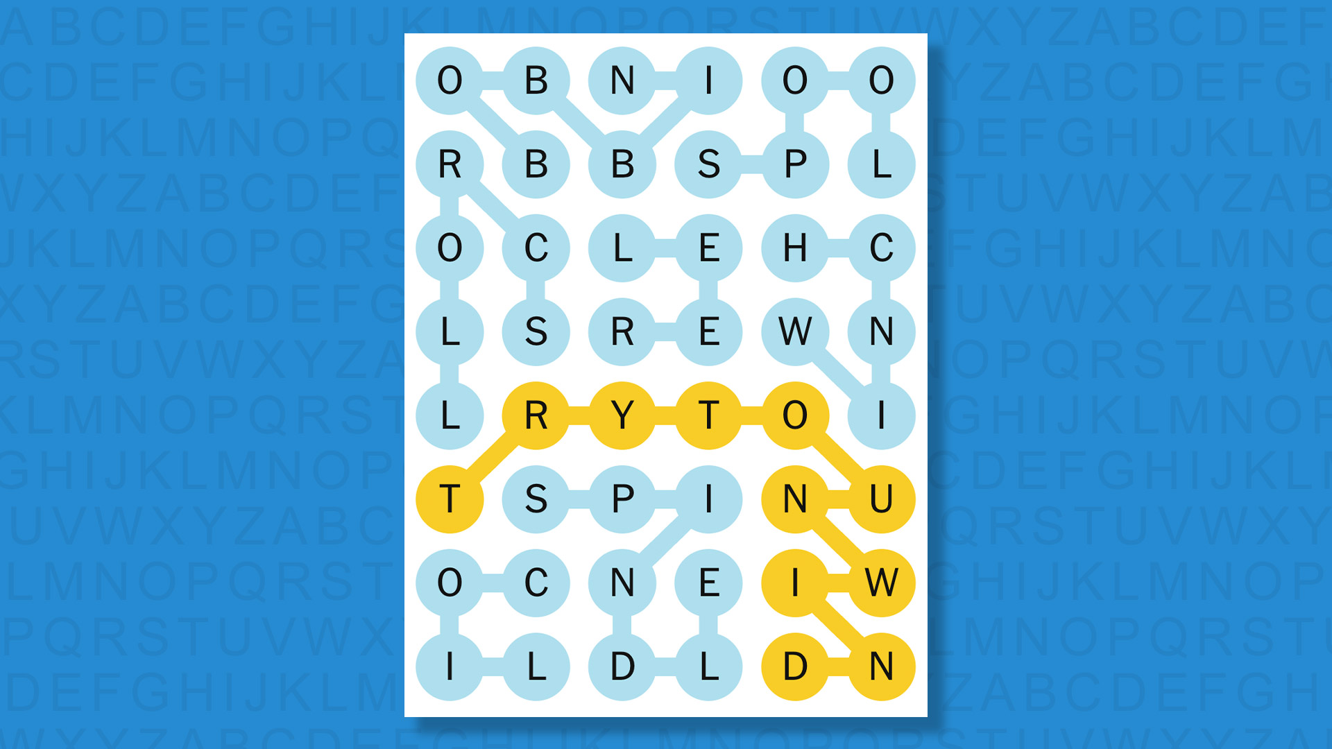 NYT Strands answers game 812 on a blue background