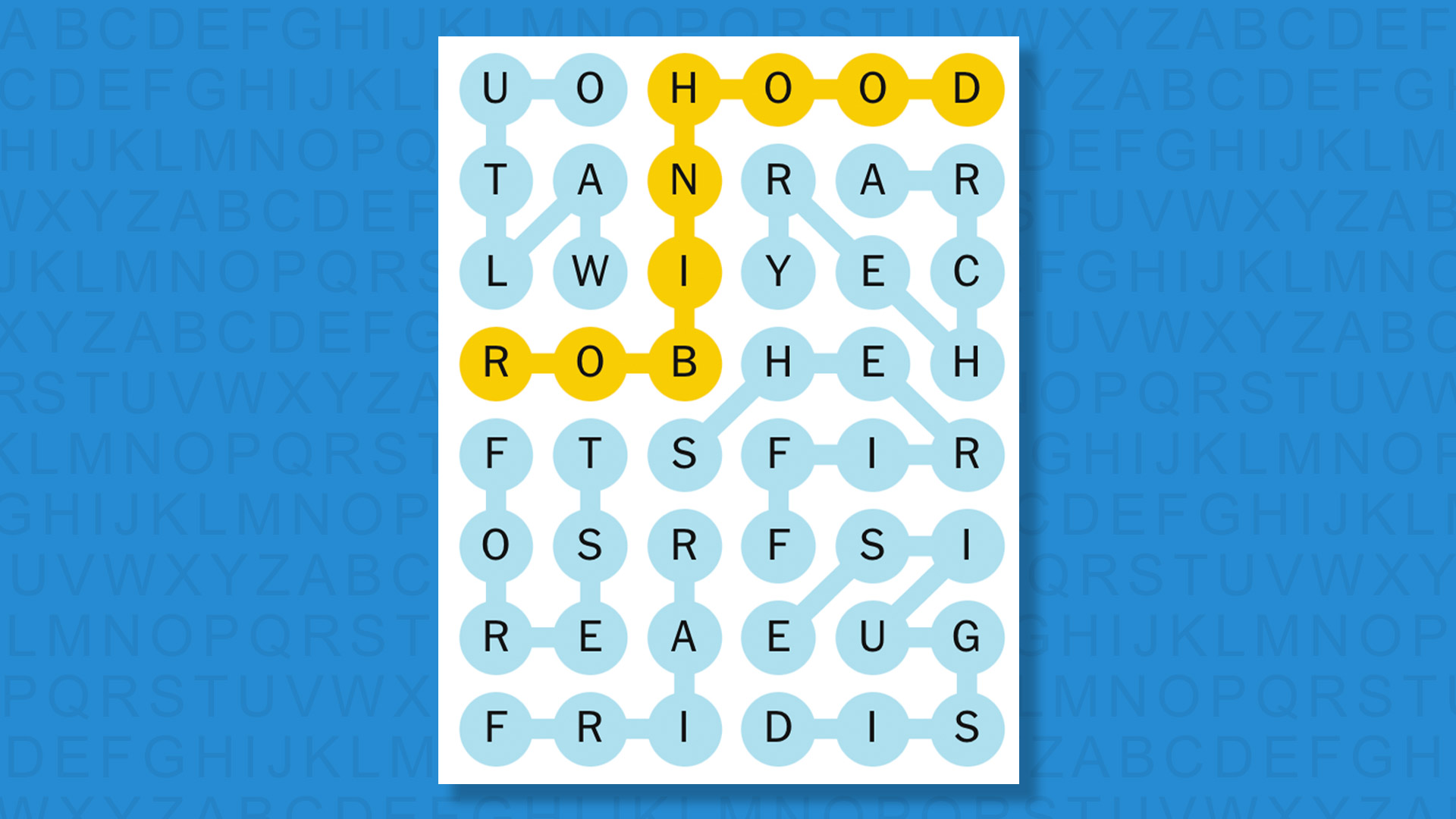 NYT Strands answers game 802 on a blue background
