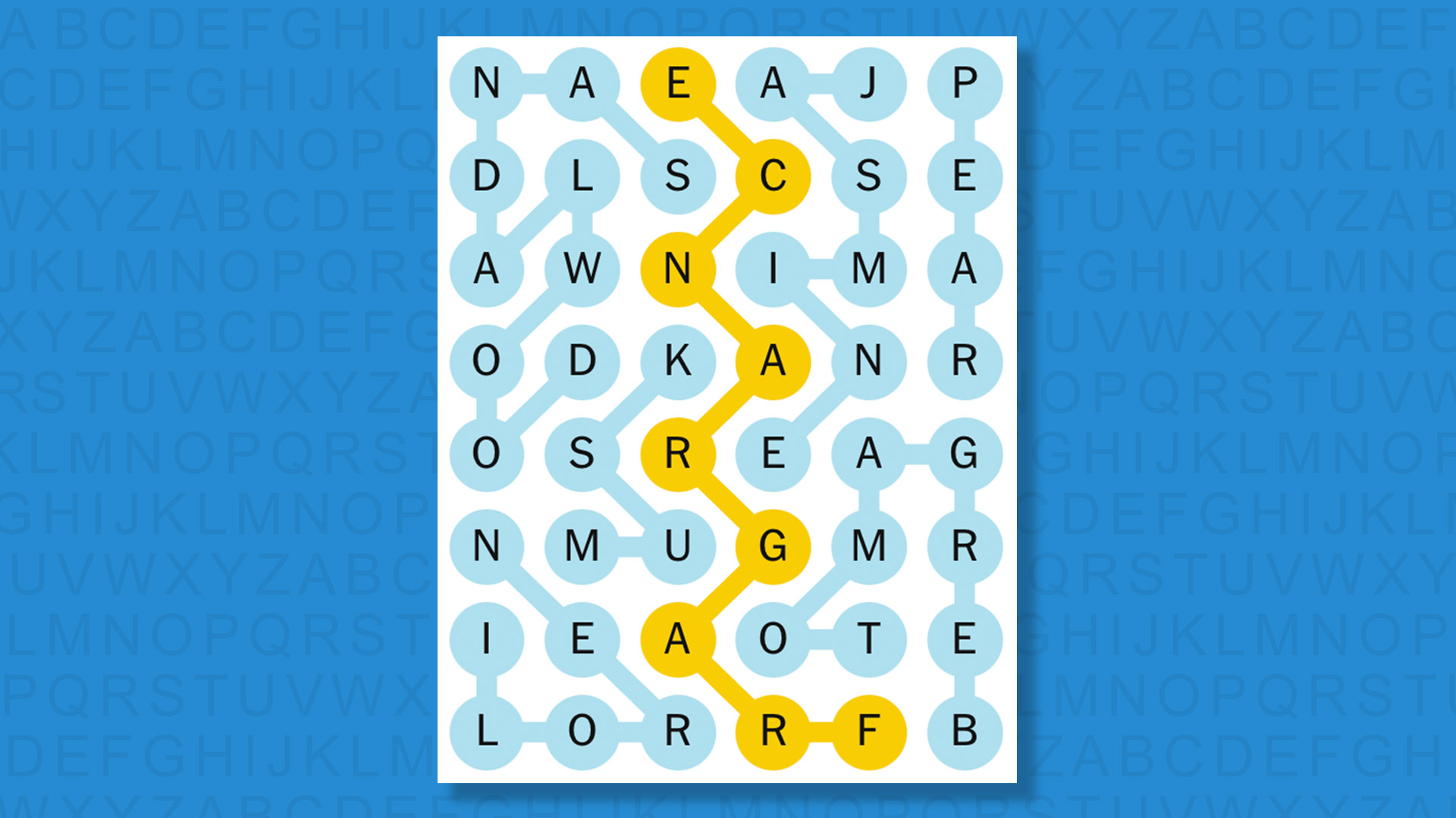 NYT Strands answers game 816 on a blue background