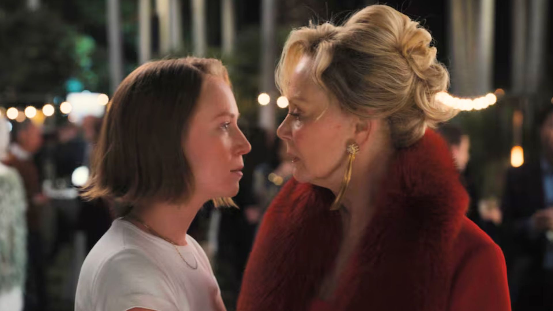 Ava and Deborah stare at each other