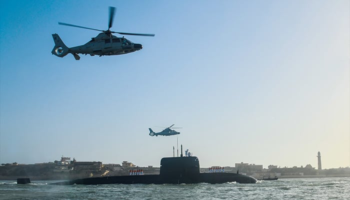 Pakistan Navy's first Hangor-class submarine, PNS/M Hangor, arrives at Karachi Port. —Pakistan Navy