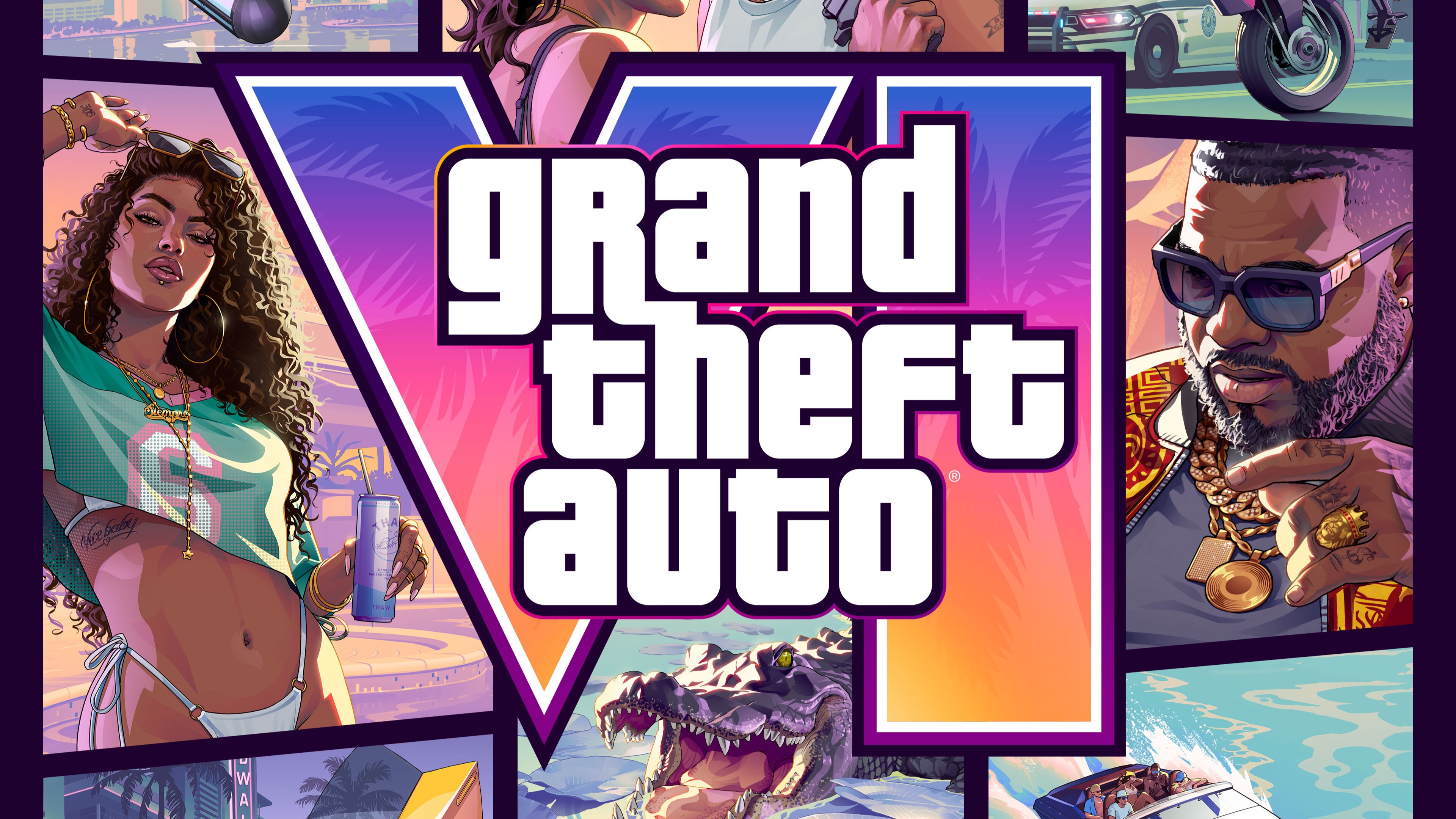 The official Grand Theft Auto cover and logo.