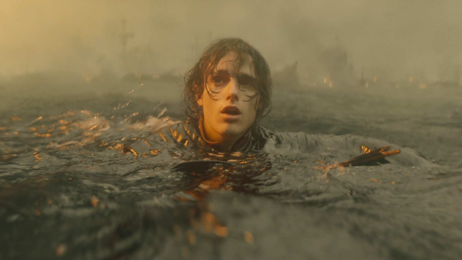 Jace Targaryen floating in water in House of the Dragon season 3 episode 1