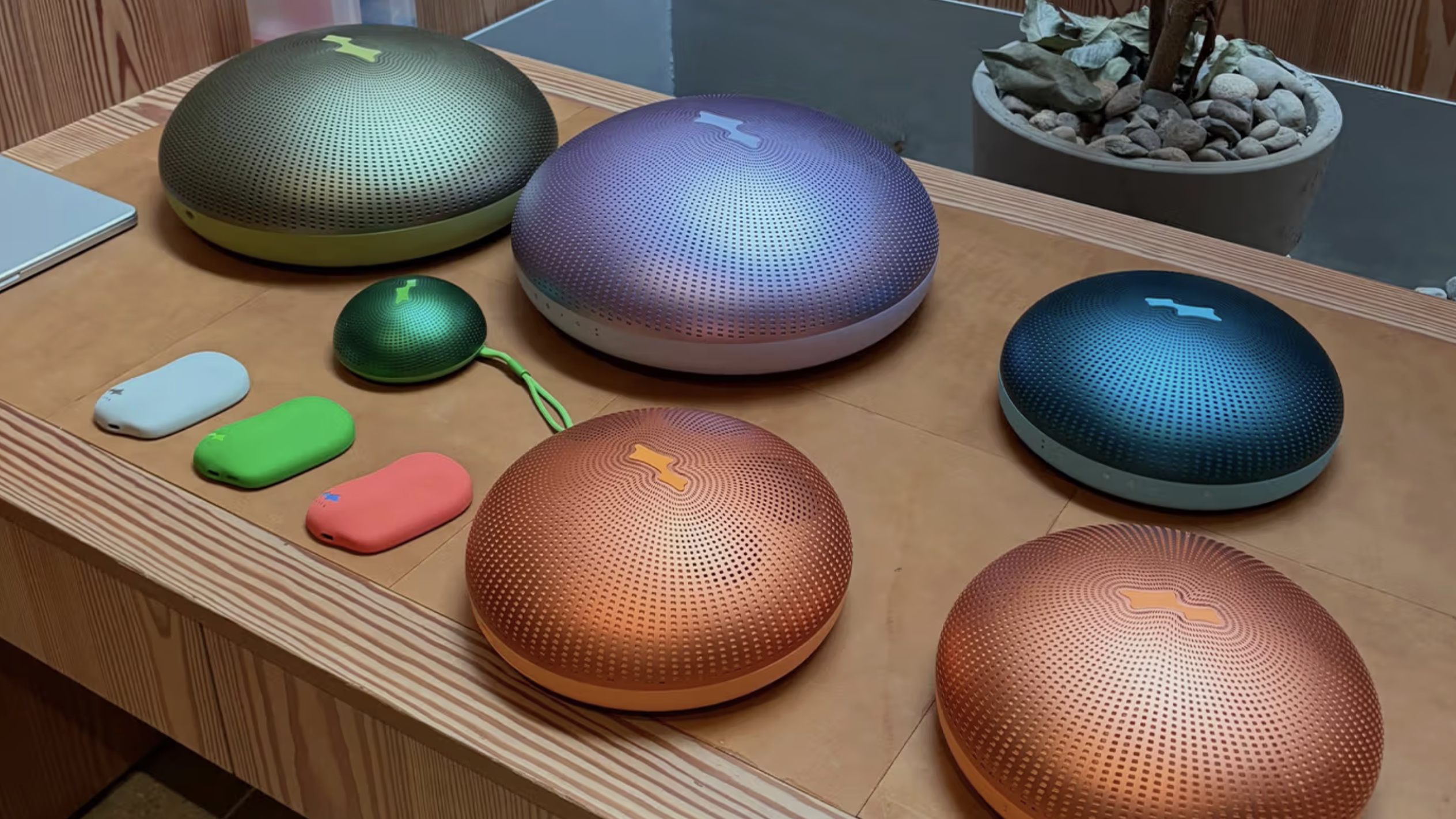 Justin Bieber's new SKYLRK speakers, as previewed on Instagram