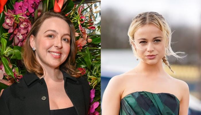 Lady Amelia Windsor and Zenouska Mowatt, royal relatives of King Charles, make an elegant joint appearance
