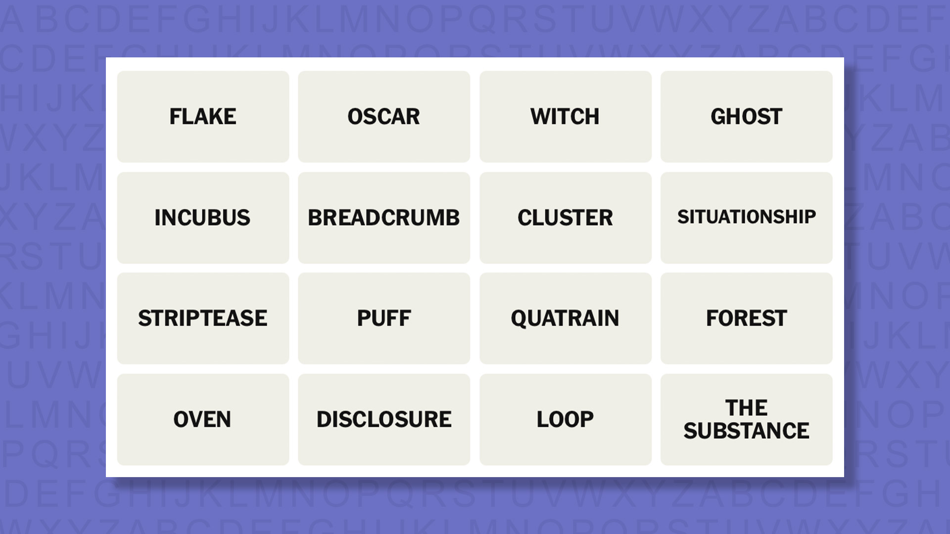 NYT Connections tips for the 1090 game on a purple background