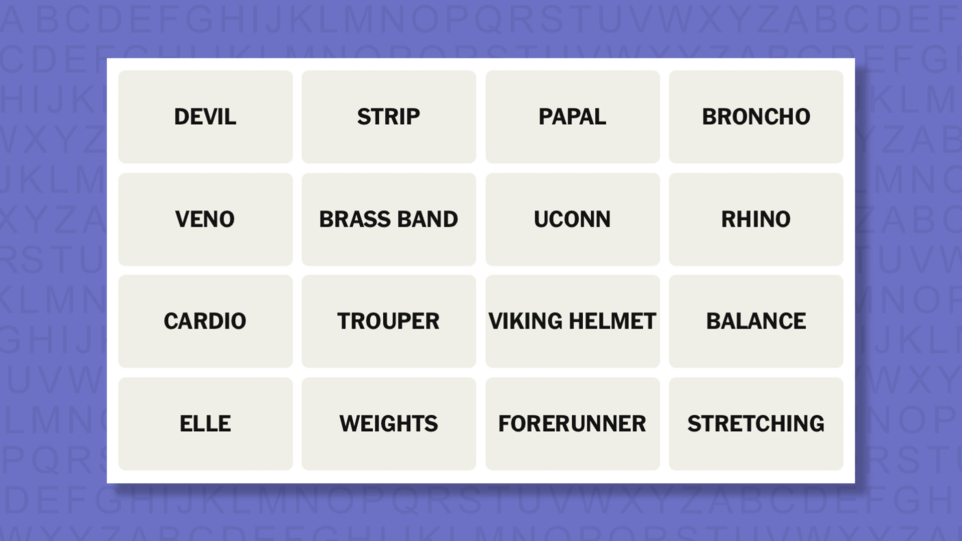 NYT Connections tips for the 1096 game on a purple background