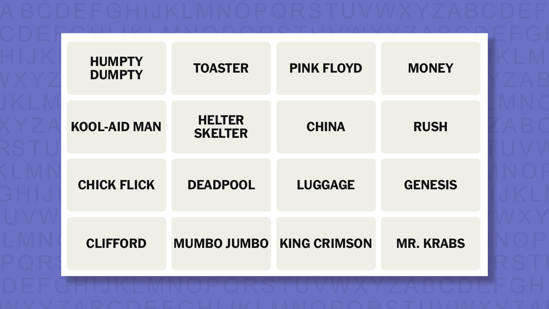 NYT Connections tips for game 1109 on a purple background
