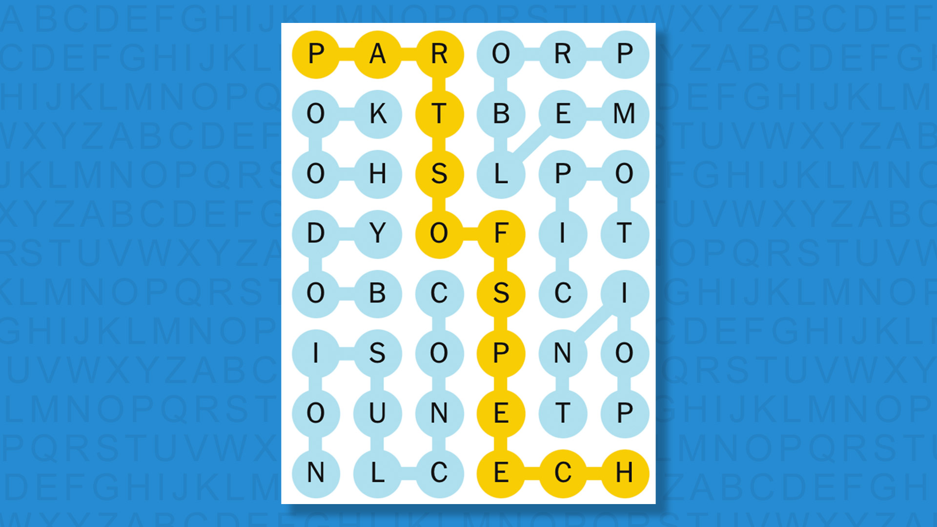 NYT Strands answers game 831 on a blue background