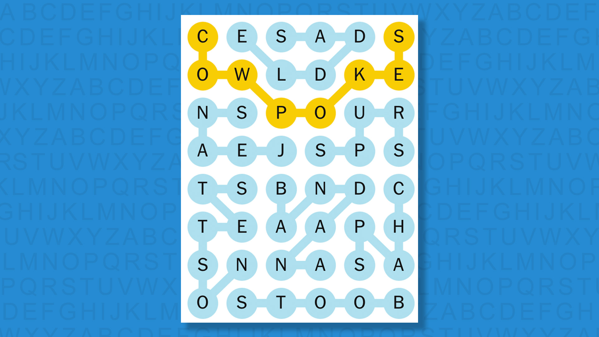 NYT Strands answers game 838 on a blue background