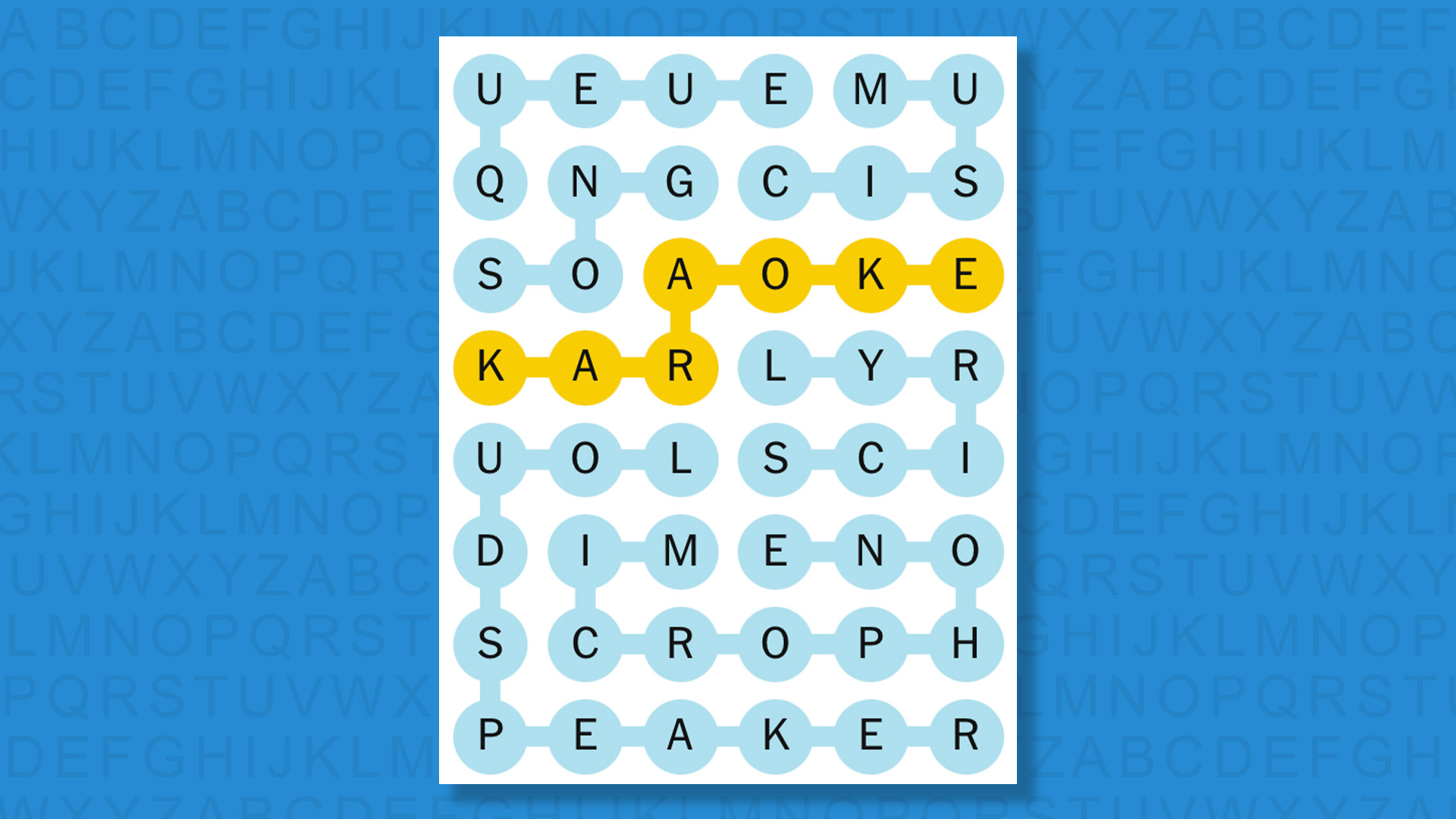 NYT Strands answers game 832 on a blue background
