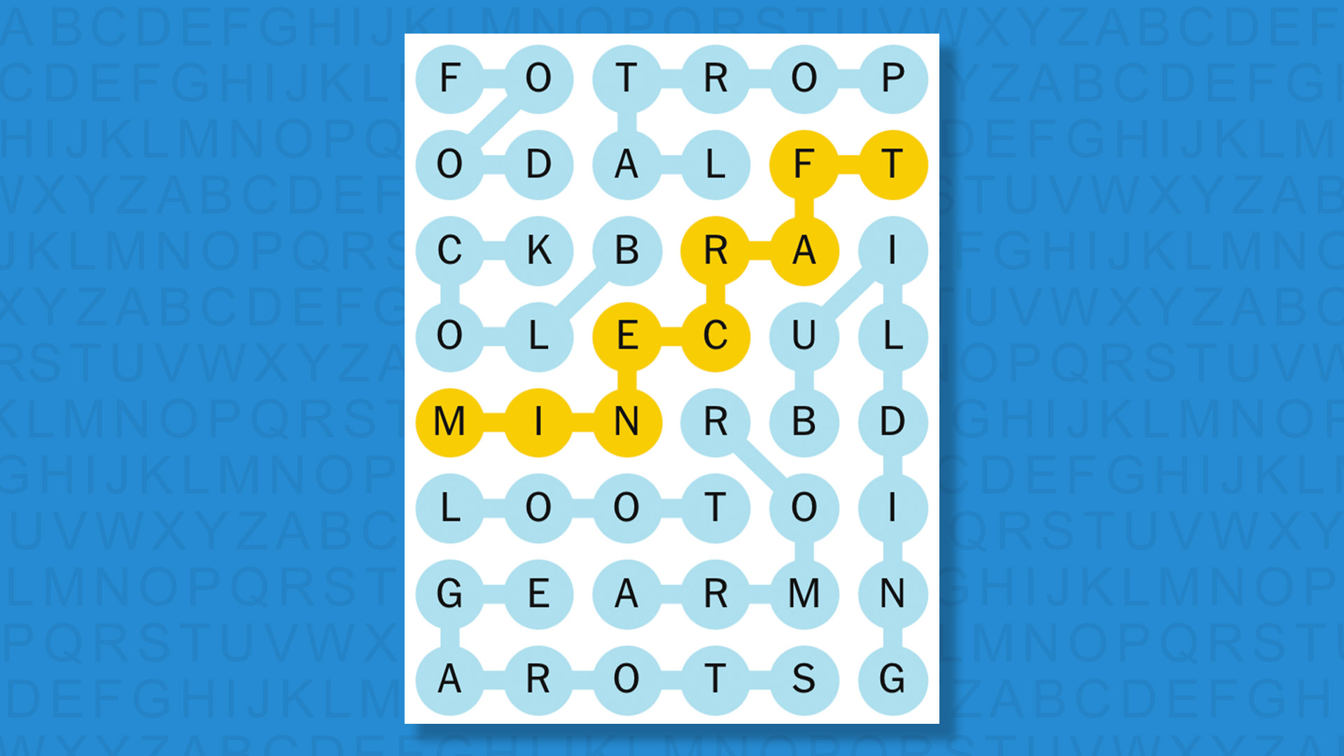 NYT Strands answers game 842 on a blue background