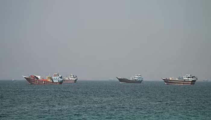 Ships in the Strait of Hormuz, seen from Musandam, Oman, June 25, 2026.— Reuters/File