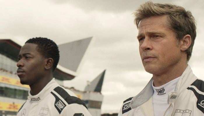 Brad Pitt and Damson Idris in the F1 movie