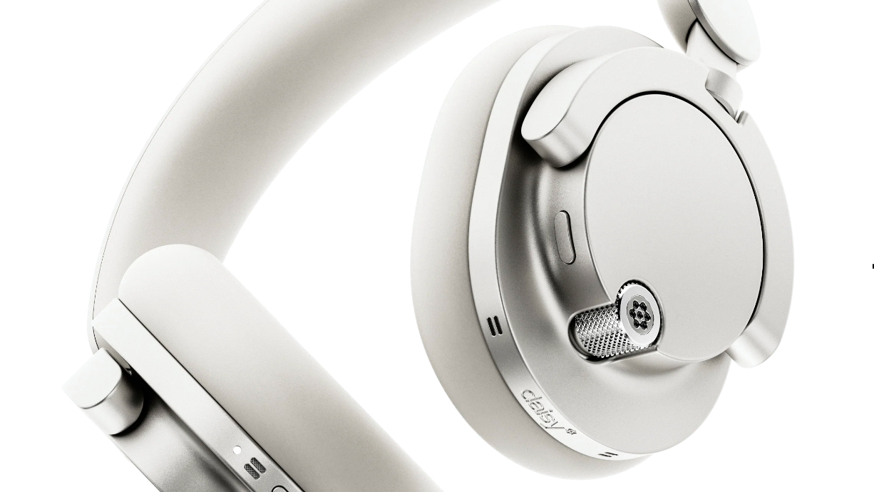 Daisy One headphones on white background.