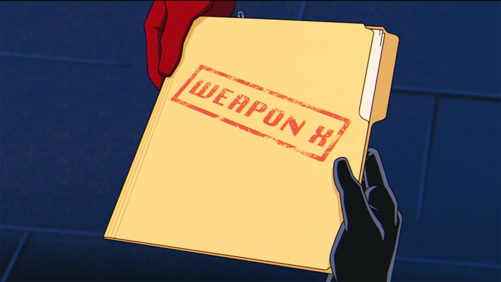 A shot of a top secret file with the words Weapon X in X-Men 97 Season 2 Episode 4