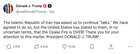 Iran says it kept its word on ceasefire as Trump declares truce