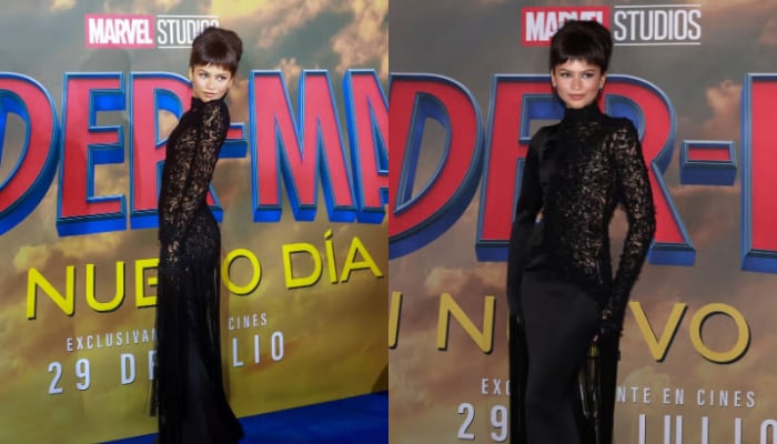 Tom Holland can't take his eyes off Zendaya at 'Spider-Man' event