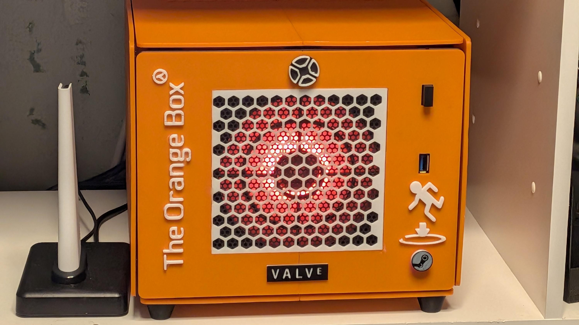 'The Orange Box' compact PC that is a custom version of Steam Machine