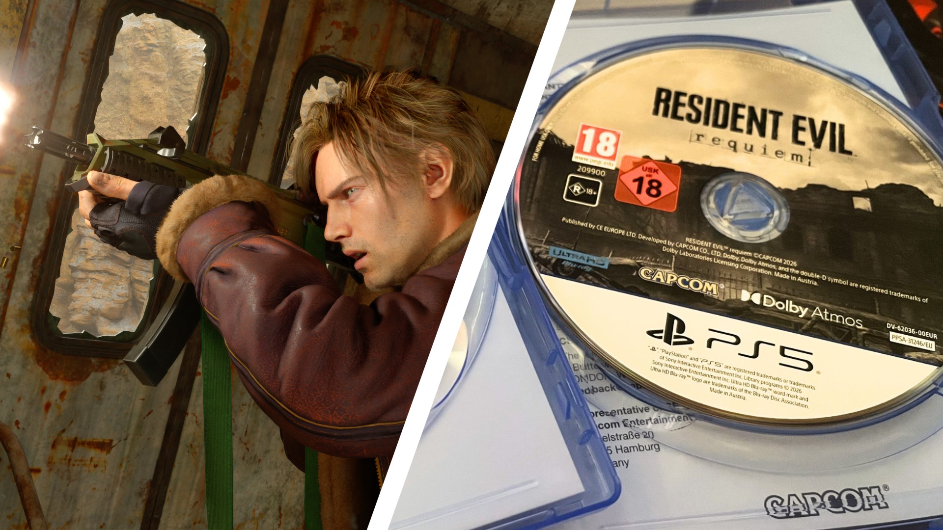 Resident Evil Requiem screenshot and in-game disc