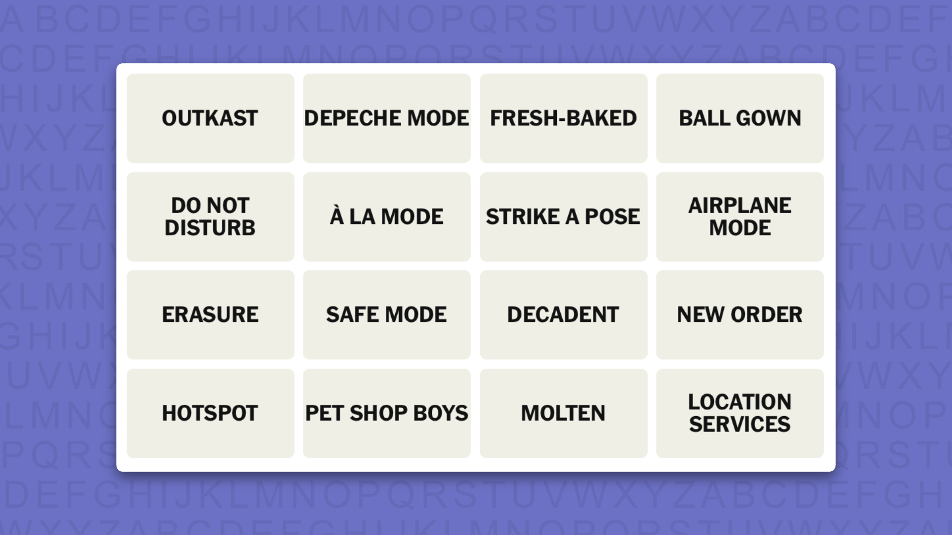 NYT Connections Tips for Game 1125 on a Purple Background