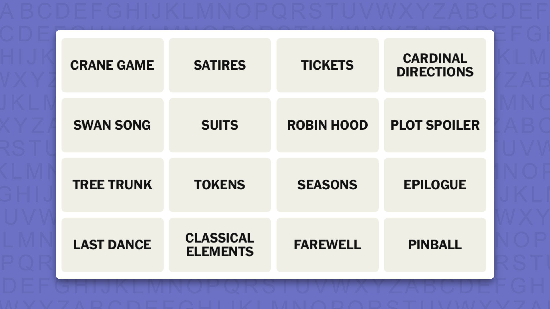 NYT Connections tips for game 1132 on a purple background