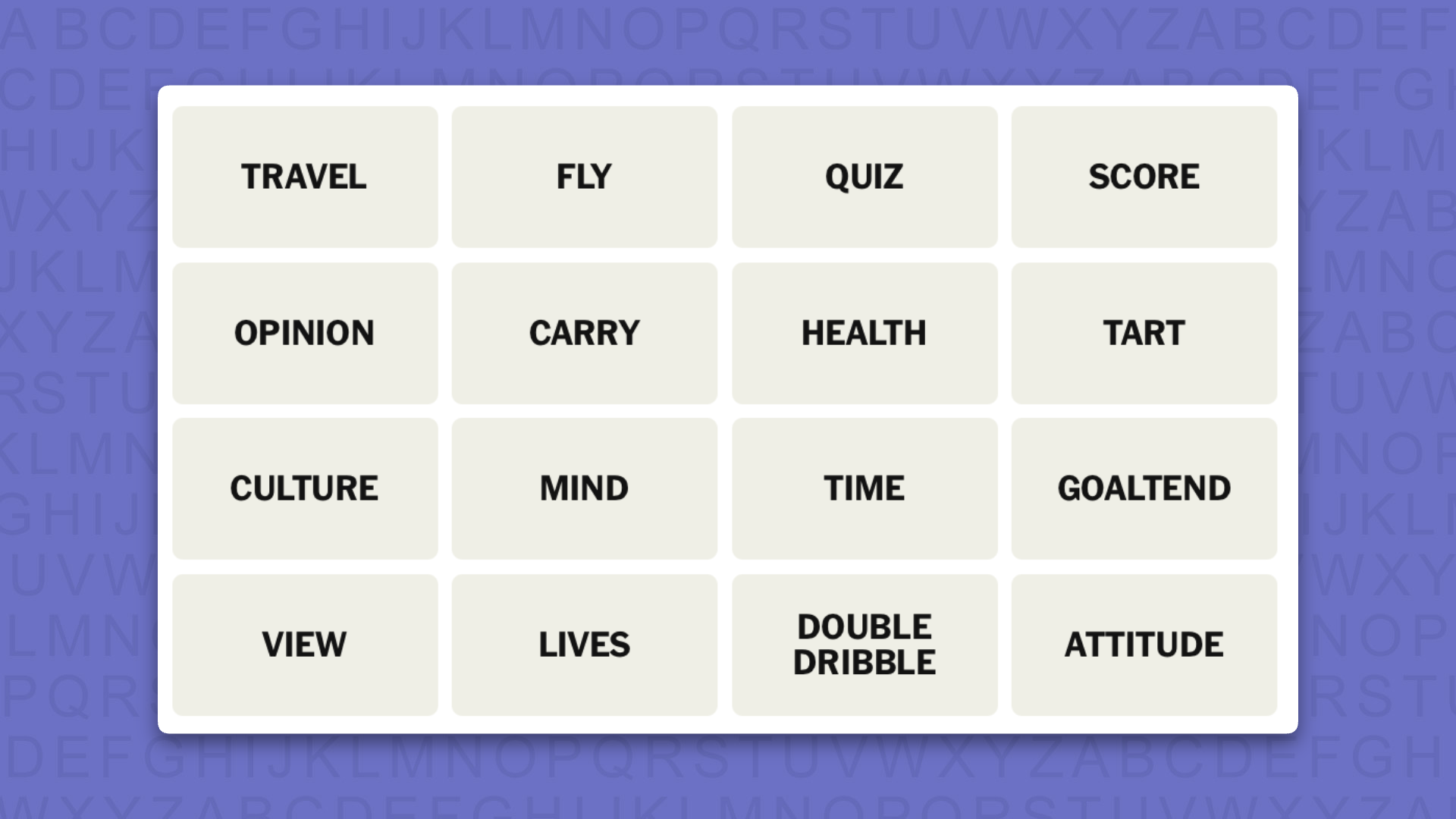 NYT Connections answers game 1133 on a purple background