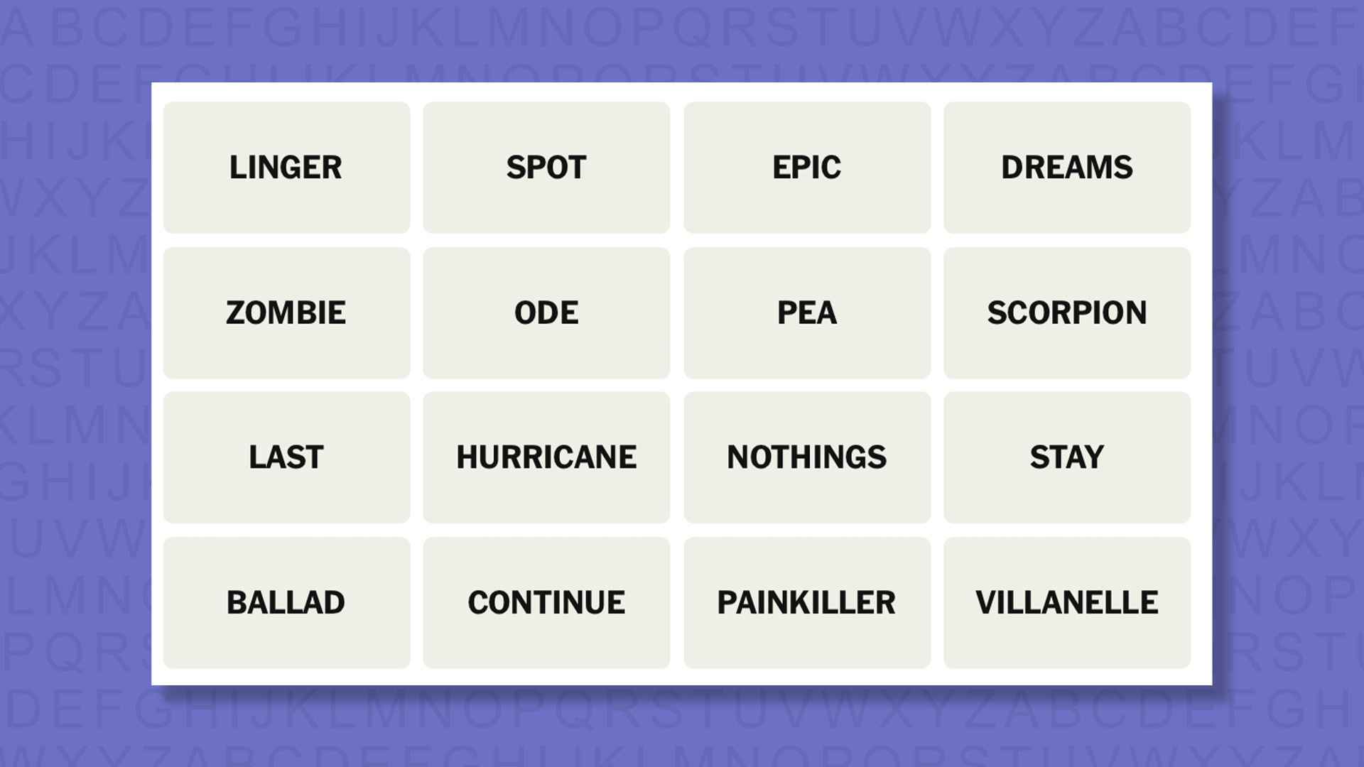 NYT Connections tips for the game 1119 on a purple background