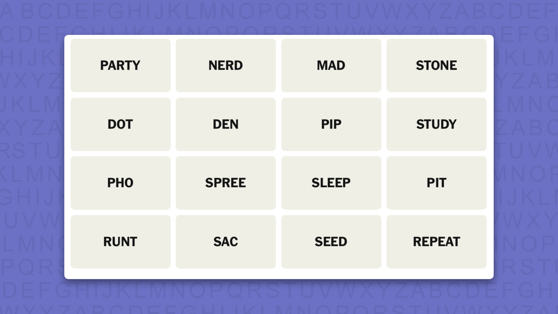 NYT Connections tips for the game 1127 on a purple background