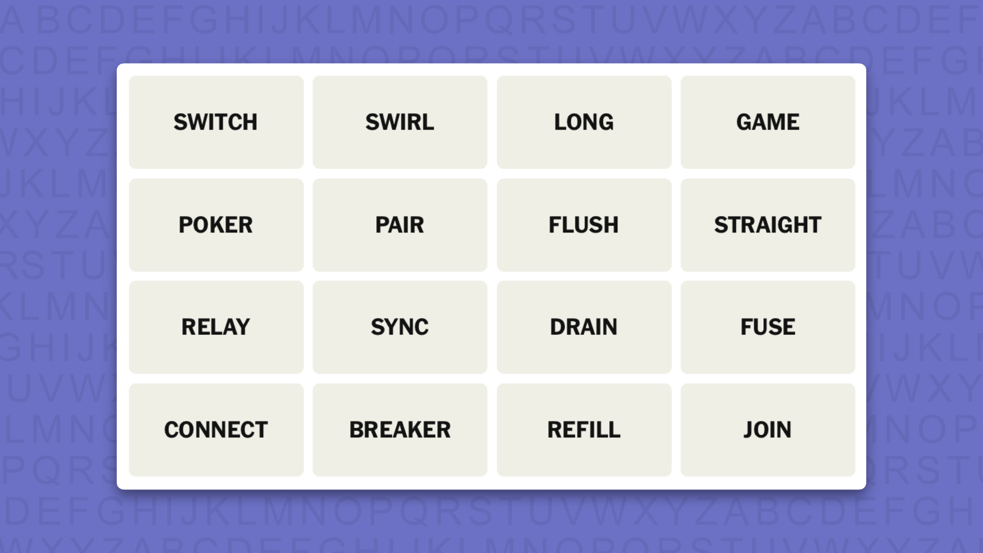 NYT Connections tips for game 1134 on a purple background