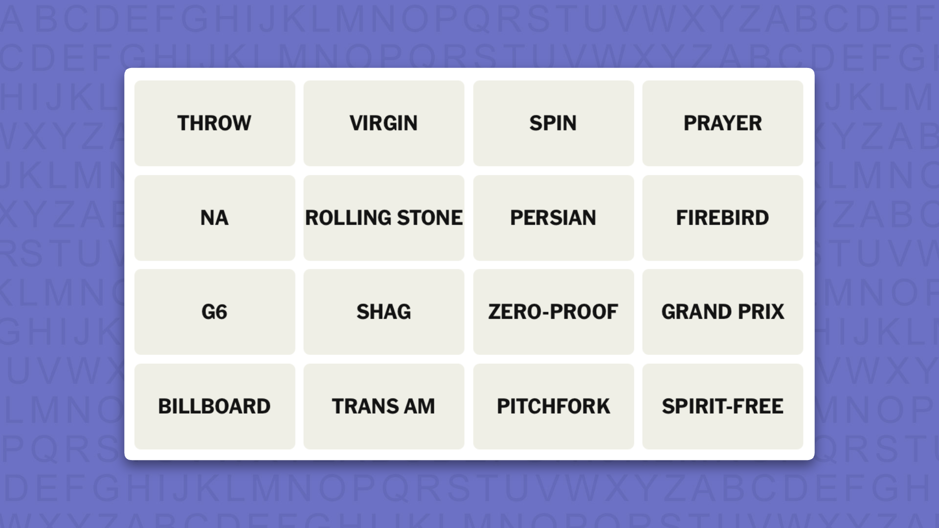 NYT Connections tips for the game 1124 on a purple background