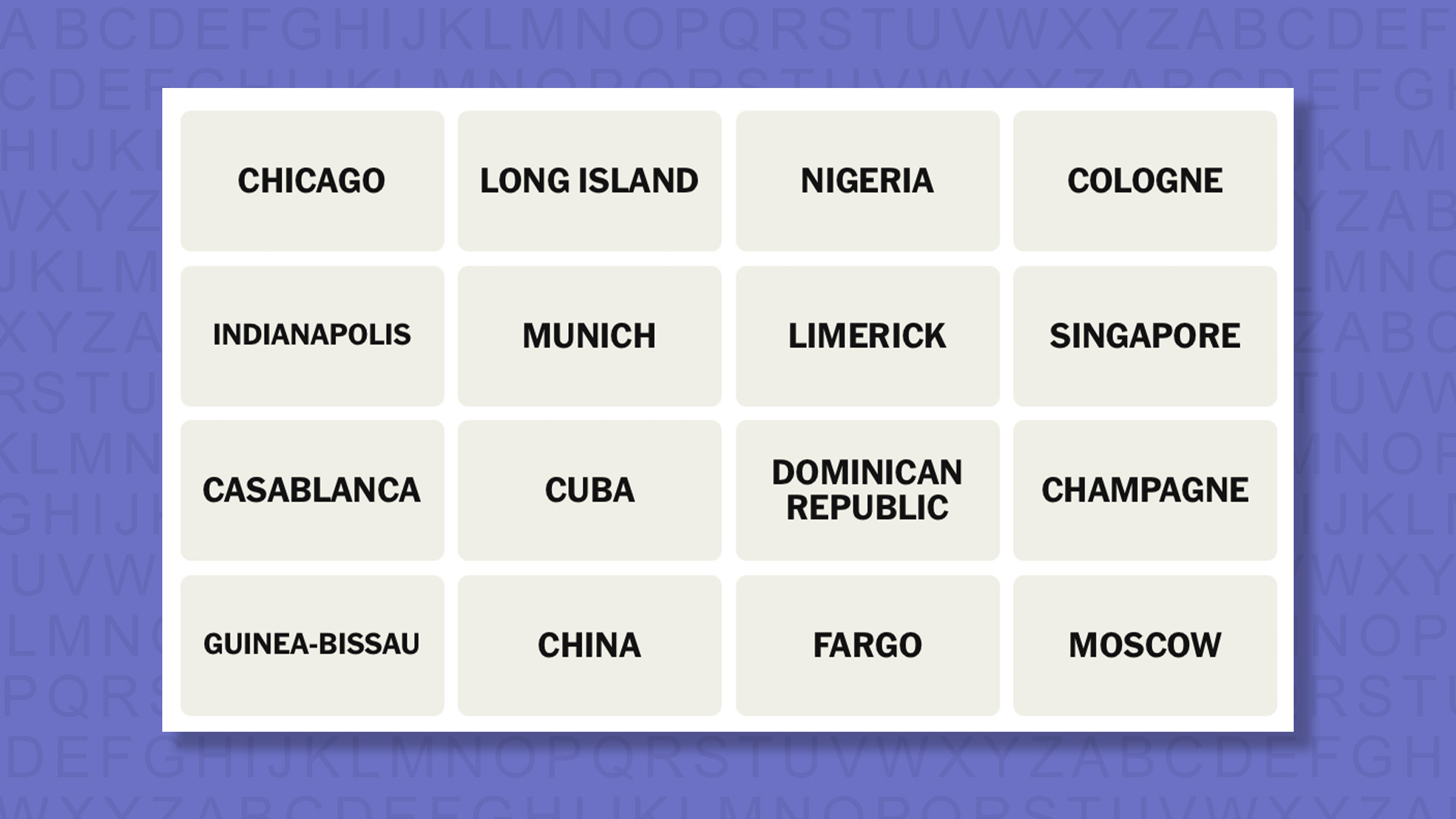 NYT Connections Game Tips #1116 on a Purple Background
