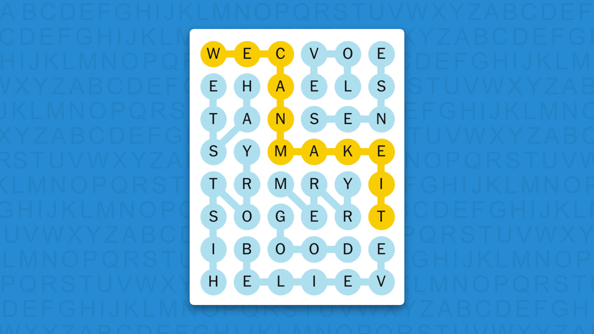 NYT Strands answers game 859 on a blue background
