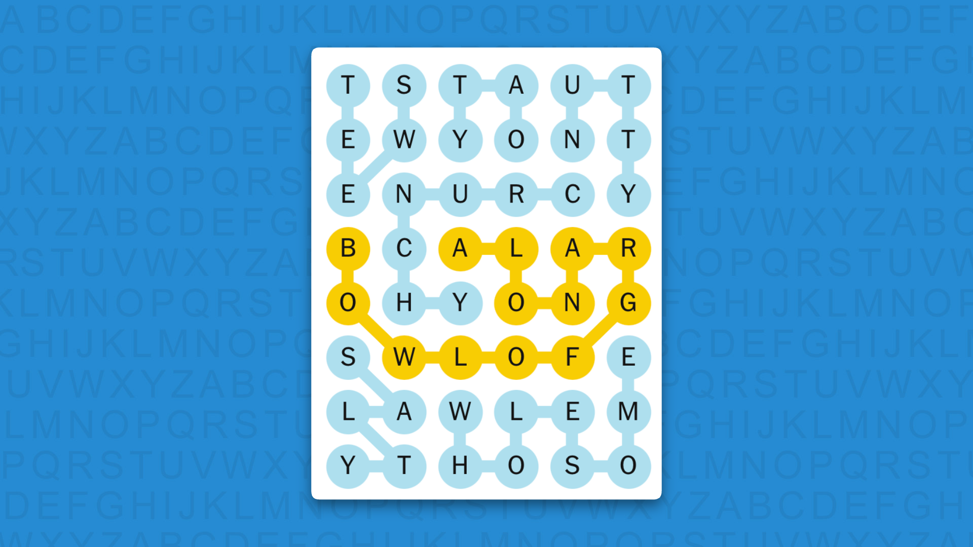 NYT Strands answers game 867 on a blue background