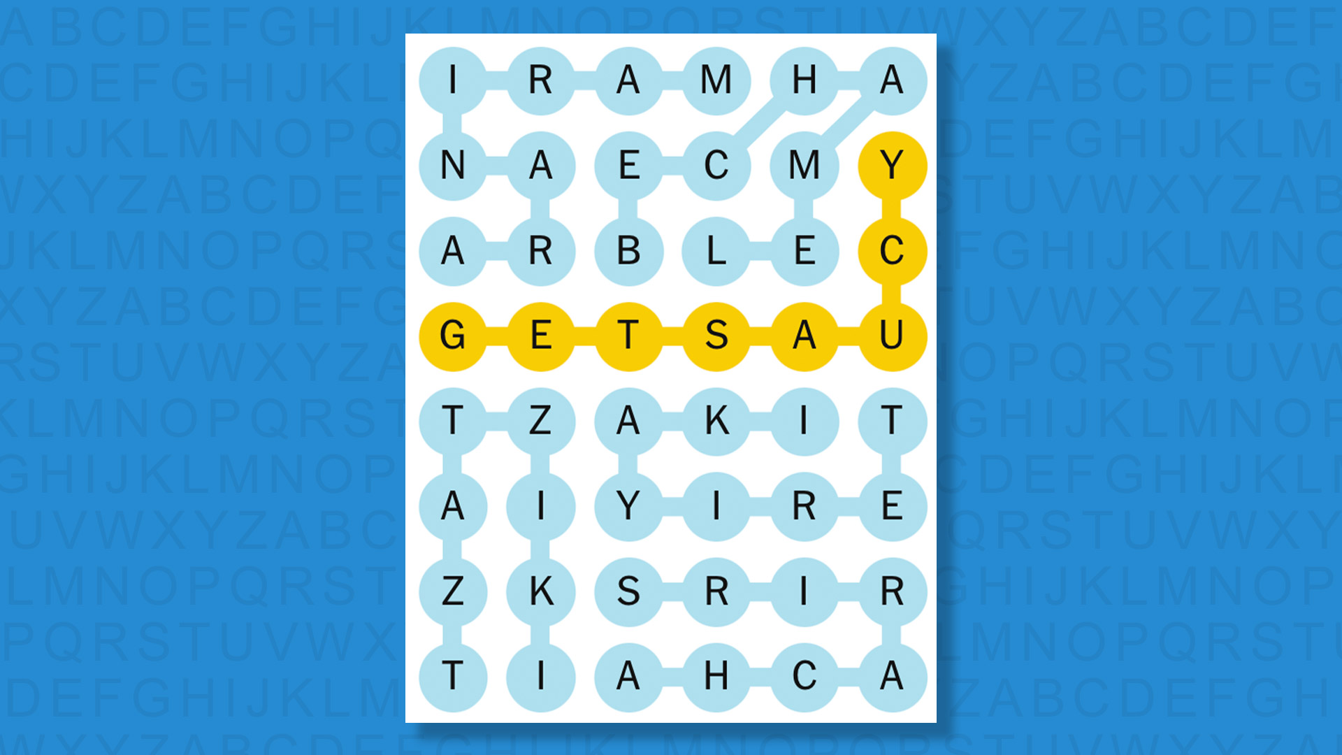 NYT Strands answers game #851 on a blue background