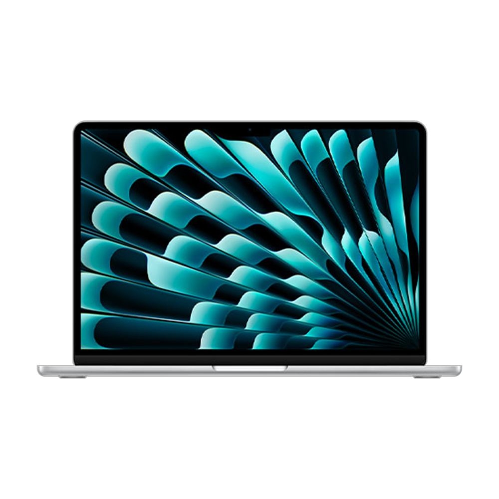 An Apple MacBook Air against a white background.