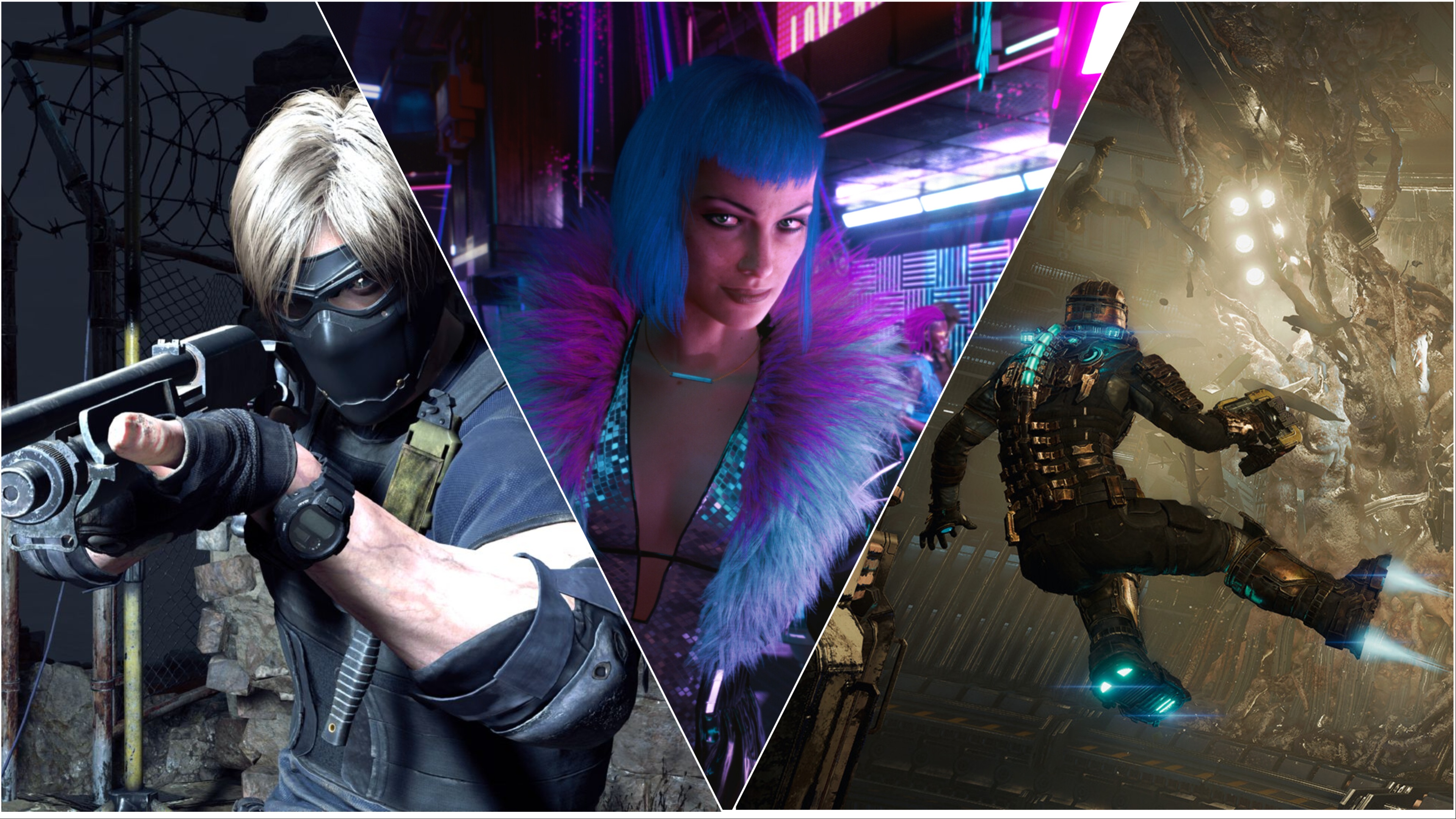 Leon S Kennedy, Evelyn Parker and Isaac Clarke